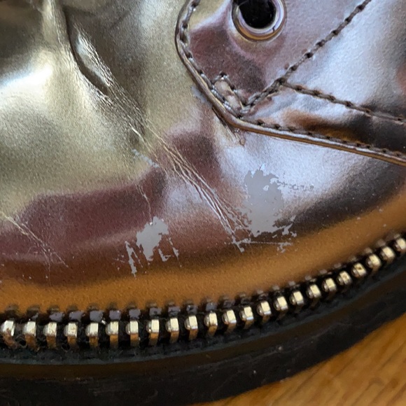 Metallic Michael Kors Combat Boots - size 7M - Picture 7 of 7